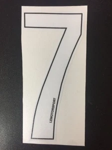 Numeri Adesivi Moto - 7 Bianco - Imagen 1 de 1