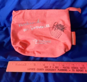 L'Occitane Weekend en Provence Orange Canvas Small Zippered Bag - Pre-owned - Picture 1 of 6