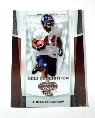 2007 Leaf Certified Ahmad Bradshaw New Generation Rookie /1500 #153 - Image 1 of 2