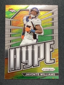 2022 Panini Prizm Hype Javonte Williams Denver Broncos #H-11 - Picture 1 of 2
