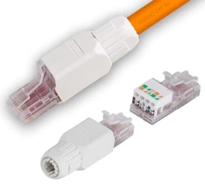 10x Connecteur réseau RJ45 CAT6A CAT7 - Montage sans outil - Ethernet 10 Gbps... - Photo 1/7