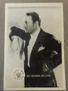 Chile Tobacco Card CCT Z-83 Warren William - Picture 1 of 1