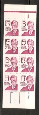 US SC # BK117A Oliver Wendell Holmes. Complete Booklet.  MNH - Image 1 of 3