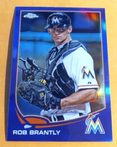 2013 Topps Chrome Baseball Purple Refractor #87 Rob Brantly - Marlins - Bild 1 von 2