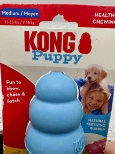 Kong Puppy Hund Kauspielzeug - blau - mittel - ungiftig & splitterfrei Kauspielzeug - Bild 1 von 5