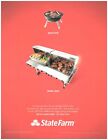 2013 State Farm Print Ad, Tailgate BBQ Grills Good Better Burgers Dogs Steak Red