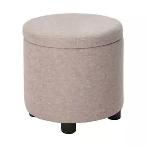 Designs 4 Comfort Round Accent Storage Ottoman with Reversible Tray Lid - Picture 1 of 5