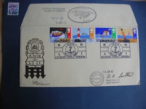 1985 Sicherheit auf See 40 nur PRIVAT Appledore Rettungsboot Station Siegel/Einsatz FDC - Bild 1 von 14