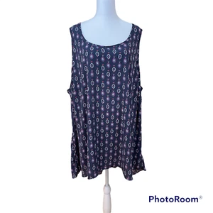 Canotta TORRID grigia Mandala Georgette Hi-Lo - top senza maniche - donna 4X (26) - Foto 1 di 10