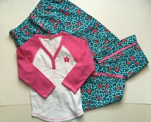 NWT Limited Too 2 Pc Outfit White Pink PJ Top 7 & Pink Rose Pajama Pants 6 7 Set - Picture 1 of 4