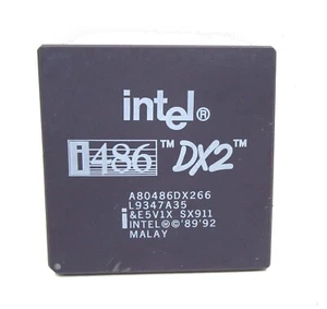 INTEL 486 DX2-66 Processor SX911 @ 66MHz Socket PGA168 A80486DX266  (B) - Picture 1 of 2