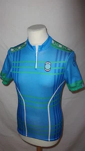 maillot de cyclisme vintage Seb Lalheue Bleu Taille L - Picture 1 of 4