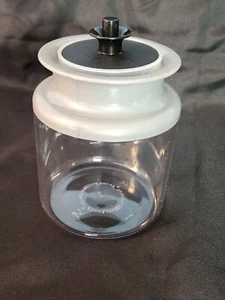 NEW Vintage Tupperware Acrylic Container w Pushbutton Gray Lid NOS 0.5L 1477 -17 - Bild 1 von 13