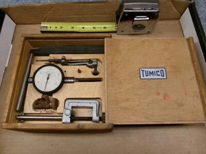 Tumico Tubular Micrometer Co Machinist Tools in Wooden Box (As-Is) - Picture 1 of 8