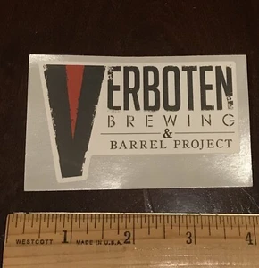 Loveland VERBOTEN BREWING BREW BEER STICKER CO Colorado Brewery Microbrewery - Picture 1 of 1