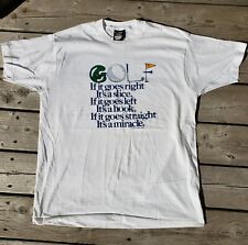 Vintage 1990s Golf Graphic T Shirt if it goes straight its a miracle size XL