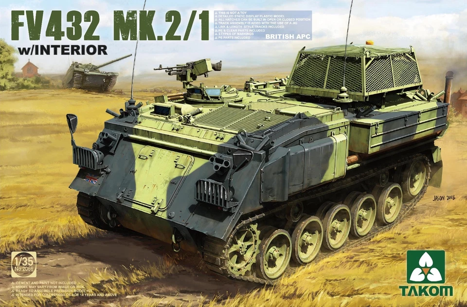 Takom 1/35 2066 British FV432 MK.2/1 w/Interior Model Kit - Image 1 of 1
