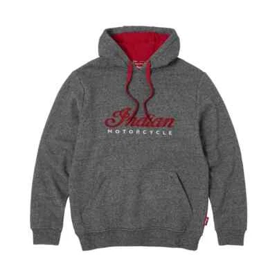 Sudadera con capucha tocado con logotipo de Indian Motorcycle para hombre, gris | 2864931 Foto 1 de 4