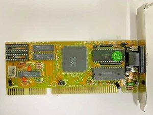 VINTAGE 1991 TRIDENT MICROSYSTEM NEC SV9000 256K ISA VGA HNG2YPTVGA06X4LT2 MXB19 - Picture 1 of 2
