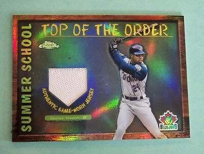 2002 Topps Chrome SHANNON STEWART #TOCSS Refractor Jersey Relic GU Summer School - Изображение 1 из 3