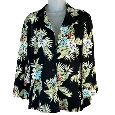 Chaqueta Blazer Mujer Lino Requisitos Talla L Abotonada Floral Beachy Resort Foto 1 de 4