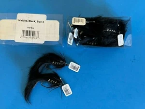 12-umpoqua Black Matuka Streamer Fly Fishing Flies siz#4 - Picture 1 of 1