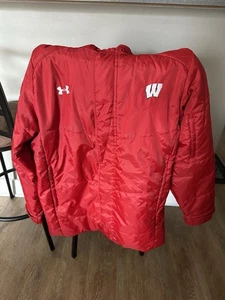 Under Armour University Of Wisconsin Team Issued Parka - Picture 1 of 4