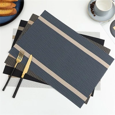 Tidy Up with Set of 6 Heat Resistant Placemats for Tables Size 45x30cm - Image 1 of 4