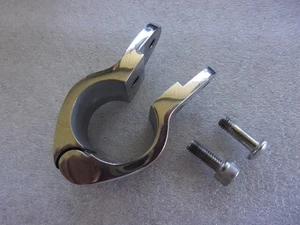 Boat Bimini Top 7/8"Hinged Jaw Slide rail mount Polished nickel bronze Hardware - Bild 1 von 5