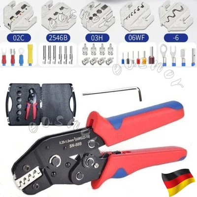 7 PCS Multifunktionale Crimpzangen Set Crimpzange Aderendhülsenzange Presszange - Bild 1 von 4