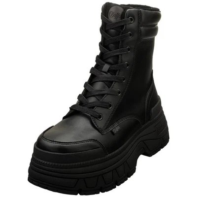 Buffalo Fusion Mid Vegan Stivali Donna Nero - 37 EU - Imagen 1 de 4