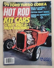 July 1978 Hot Rod Magazine Kit Cars Street Rods & Mean Machines Build A Camaro