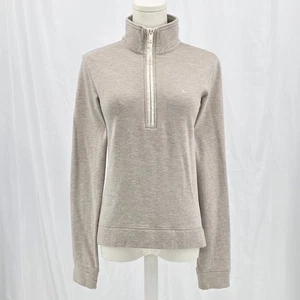 Pullover polar natural pequeño de lujo tranquilo TravisMathew Delaney media cremallera para mujer” - Imagen 1 de 11
