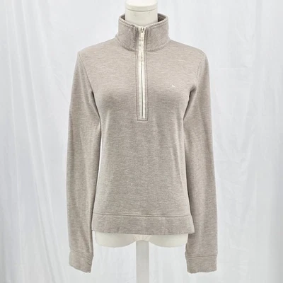 Quiet Luxury TravisMathew Delaney Half Zip Women’s Small Natural Fleece Pullover — 第 1/4 张图片