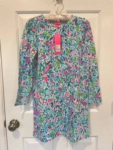 NWT Mini Lilly Pulitzer Jansen Dress Multi Dive Bar $78 Girls XL 12/14 - Picture 1 of 11