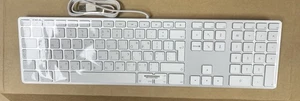 Tastiera Apple GENIUNE ORIGINALE A1243 tastiera cablata EBRAICA NUOVA MOLTO RARA - Foto 1 di 2