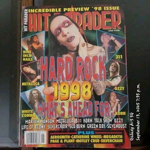 Hit Parade 1998 Hard Rock with Marilyn Manson Poster - Picture 1 of 4