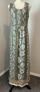 Vintage Faith gesmoktes Tank Kleid Boho Hippie Strand Multi Print XL - Bild 1 von 18