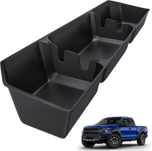 Under Seat Storage Box - Compatible with 2015-2024 Ford F150 SuperCrew Cab & Cre - Picture 1 of 7