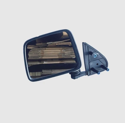 87-97 Nissan D21 Pickup Hardbody Driver LH Manual Side View Mirror Chrome OEM - Image 1 of 4