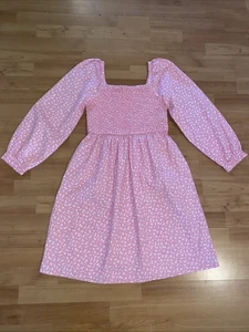 J. CREW CREWCUTS Girl's Smocked Long Sleeve Floral Dress 12 Cottage - Picture 1 of 10