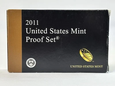 2011-S United States Mint Proof Set 14 Coin Collection with Box and COA - Image 1 of 3