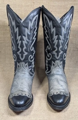 Laredo Mens Wingtip Western Boots Size 8 Cowboy Buttery Soft - Image 1 of 4