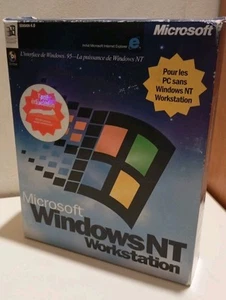 microsoft windows NT workstation v4.0 français neuf cd sous blister big box - Imagen 1 de 6