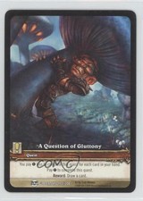 2009 World Warcraft TCG: Blood Gladiators A Question of Gluttony #193 0m0
