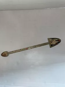 VINTAGE HANDMADE HAND PAINTED COPPER BOOK PAGE MARKER CIRCA 1930'S - Foto 1 di 4