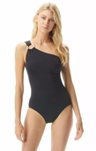 Michael Kors Women's Embellished One-Shoulder One Pice Swimsuit Size 12 New - Picture 1 of 4