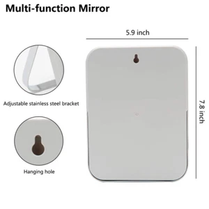 Table Desk Vanity Makeup Mirror,8-Inch Portable Folding Mirror with Metal Sta... - Picture 1 of 12
