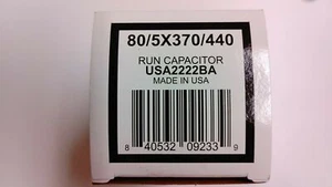 Condensador de funcionamiento redondo AmRad 80/5 MFD 370/440 VAC EE. UU.2222BA - Imagen 1 de 3