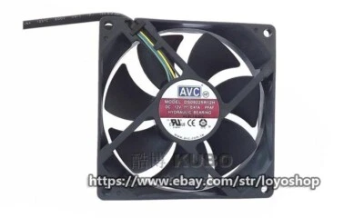 AVC 9cm fan 9225 CPU fan 4-pin PWM temperature control DS09225R12H DC 12V 0.41A - Image 1 of 4
